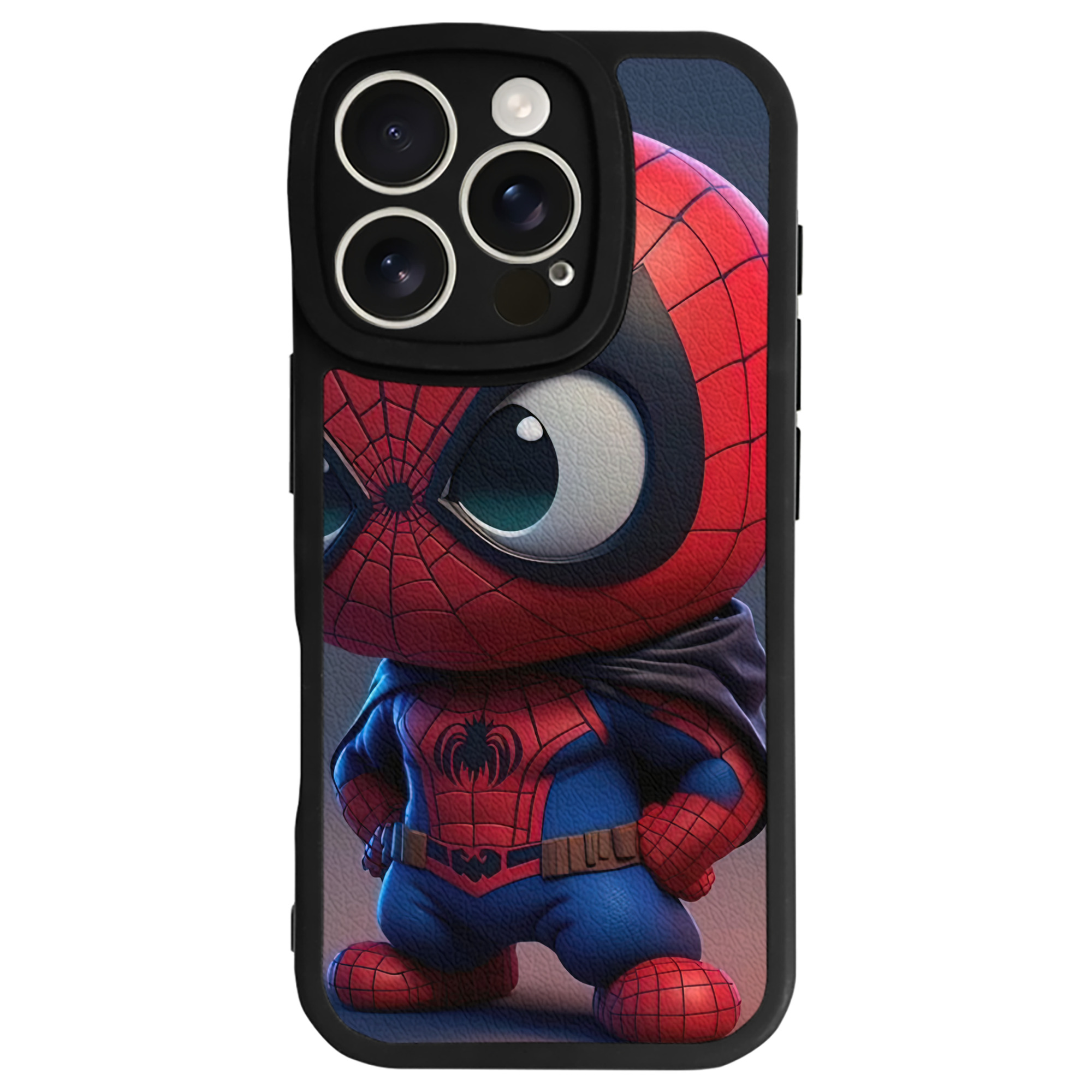 Spider Man スパイダーマン 【iPhone 16シリーズ対応】シリコンスマホケース（レザー調） 材質：シリコン